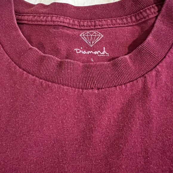 Diamond Supply Company Red Mens Shirt size L - Picture 7 of 11